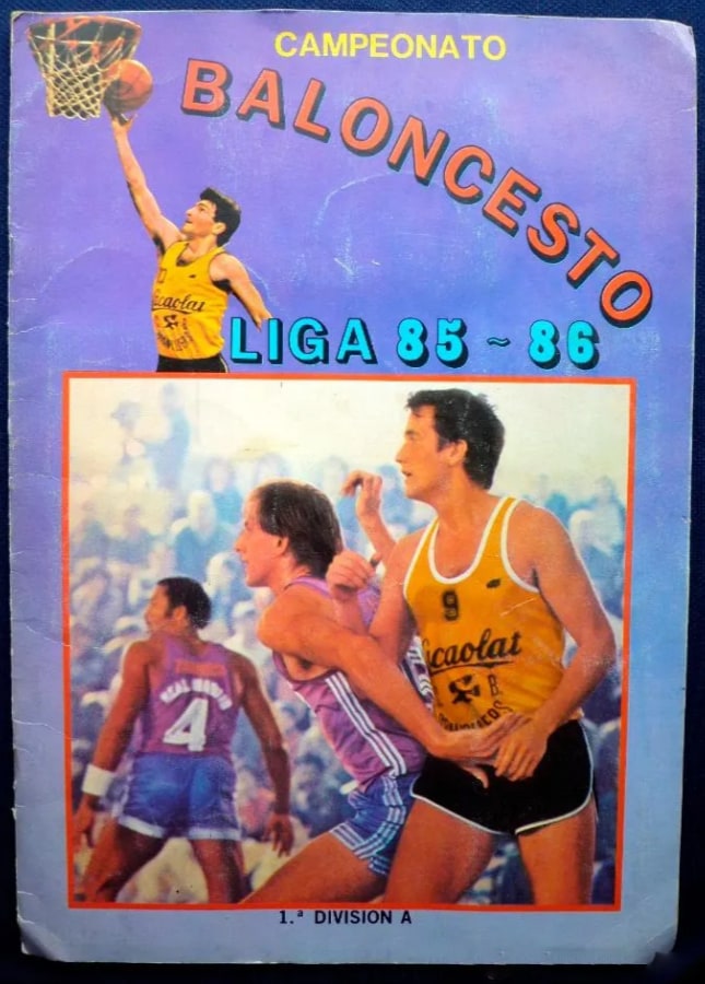 Album Baloncesto 1985 1986 Merchante LETONA Basketball