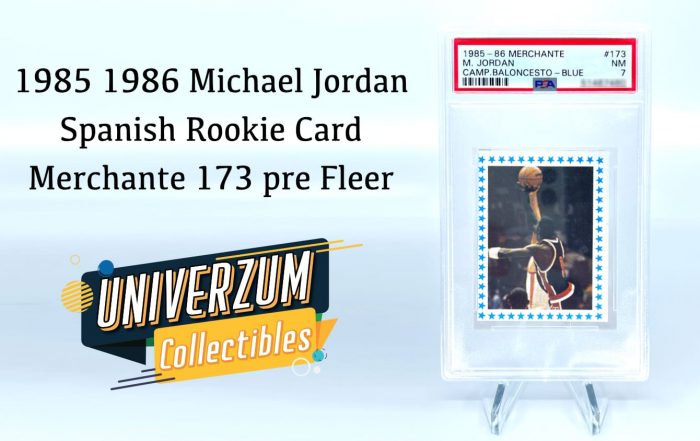 1985 1986 Michael Jordan Spanish Rookie Card Merchante Blue Red Back