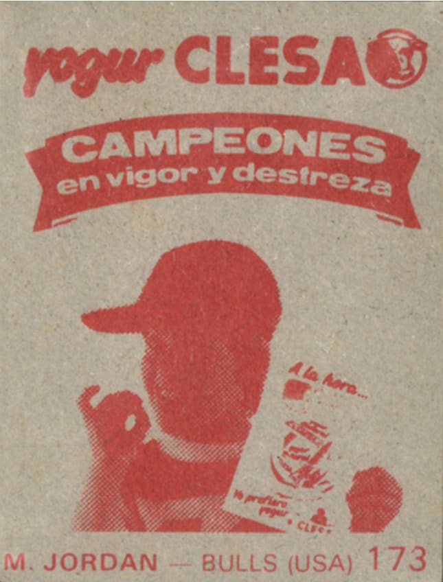 Michael-Jordan-Merchante-173-Red-Back-Clesa-1985-1986 Michael Jordan Merchante 173 Red Back Clesa 1985 1986