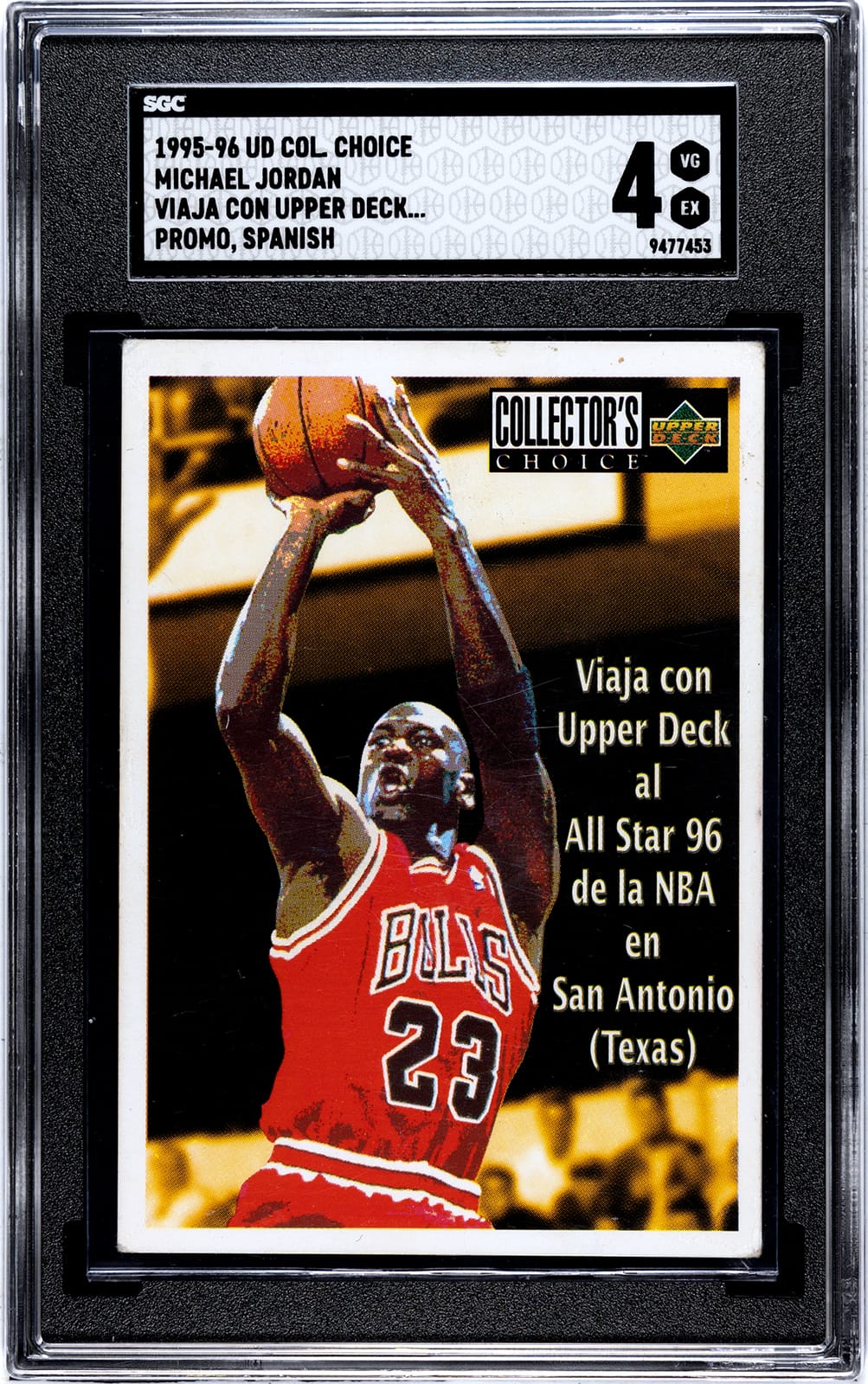 Michael Jordan Spanish Upper Deck Promotional Card from 1995